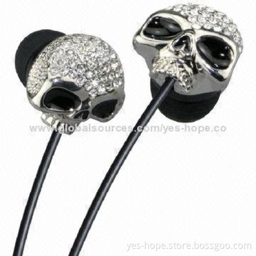 In-ear Style Wired Metal Earphones with Mic, 20Hz-20kHz Frequency Range
